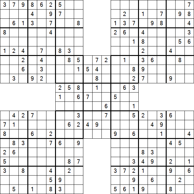 Samurai Sudoku - Mittel