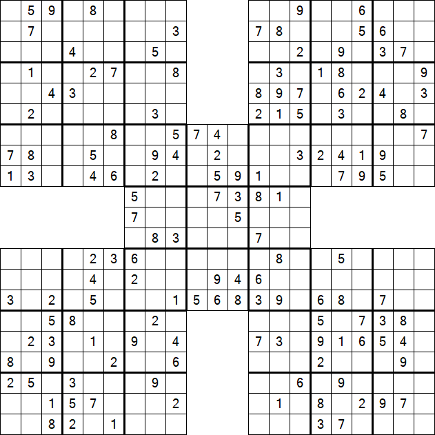 Samurai Sudoku - Mittel