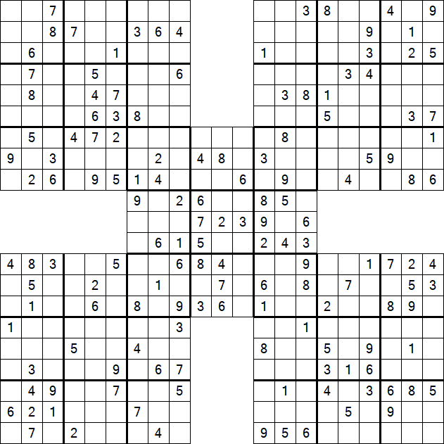 Samurai Sudoku - Mittel