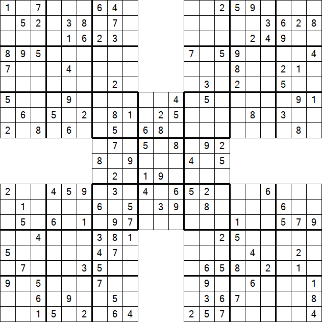 Samurai Sudoku - Mittel