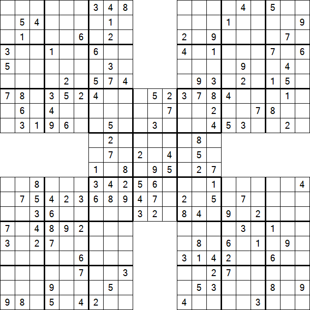 Samurai Sudoku - Mittel