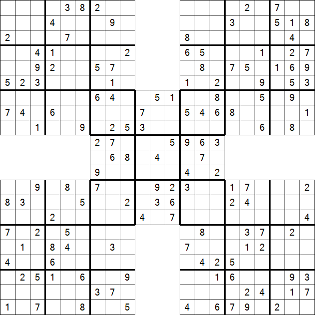 Samurai Sudoku - Medium