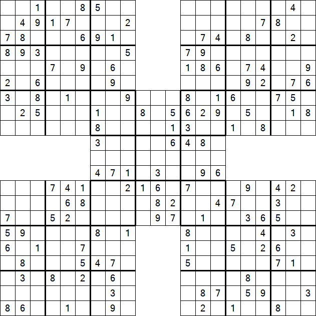 Samurai Sudoku - Mittel