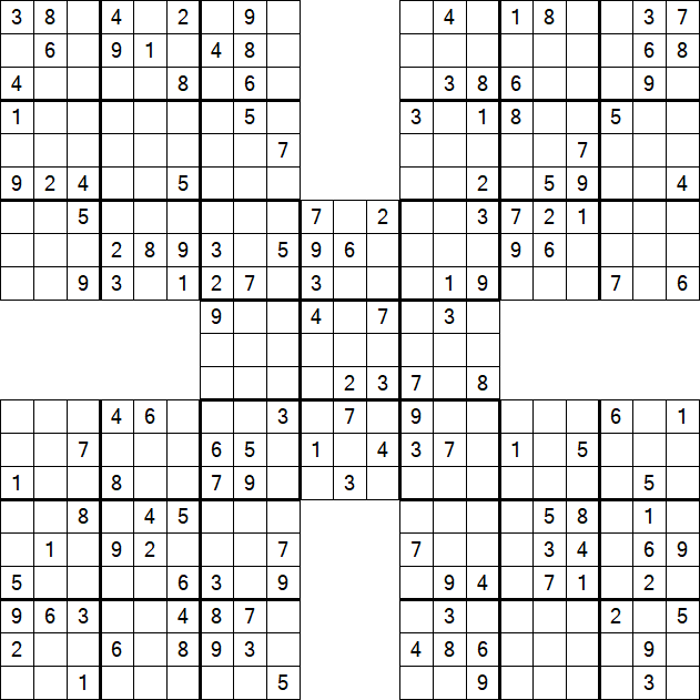 Samurai Sudoku - Mittel