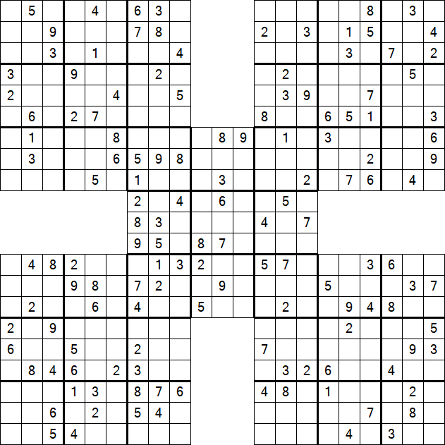 Samurai Sudoku - Mittel