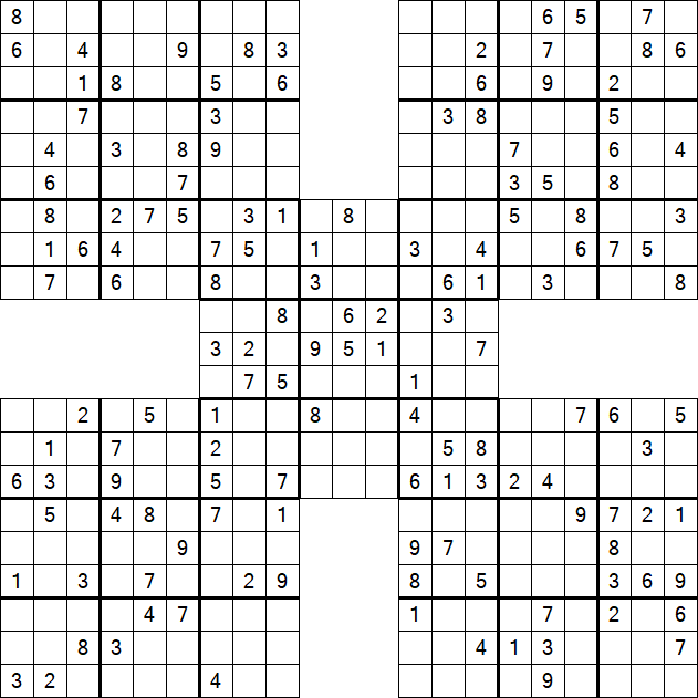 Samurai Sudoku - Mittel
