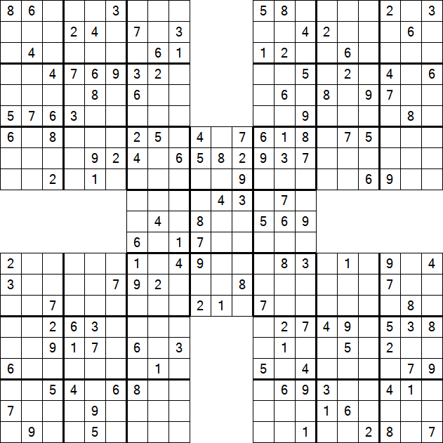 Samurai Sudoku - Mittel