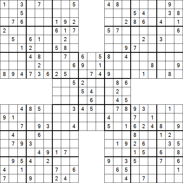 Samurai Sudoku - Mittel