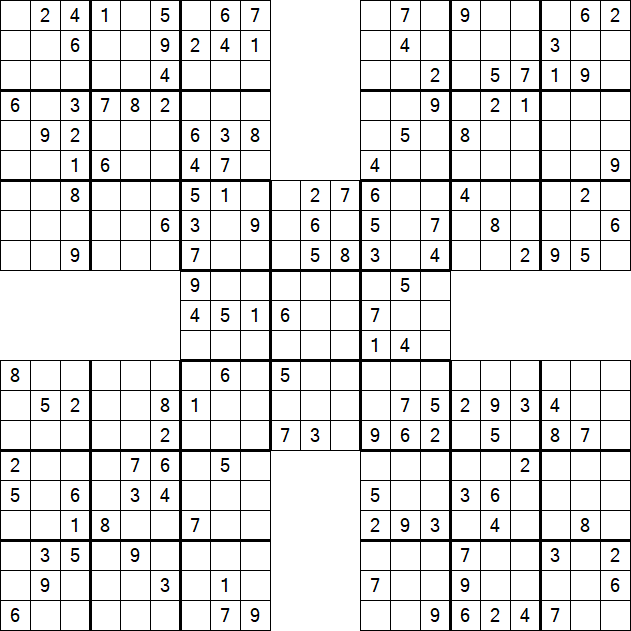 Samurai Sudoku - Mittel