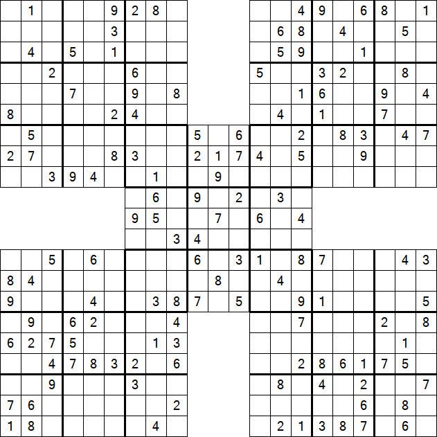 Samurai Sudoku - Mittel