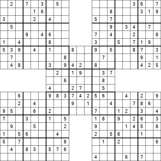 Samurai Sudoku - Mittel