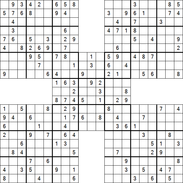 Samurai Sudoku - Mittel