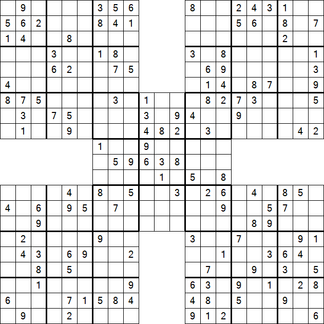 Samurai Sudoku - Mittel
