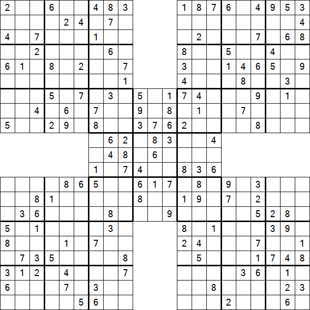 Samurai Sudoku - Mittel