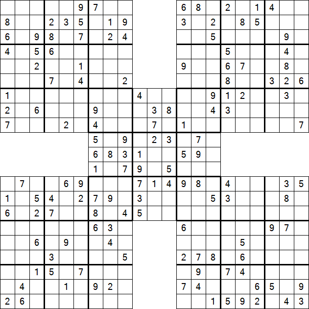 Samurai Sudoku - Mittel