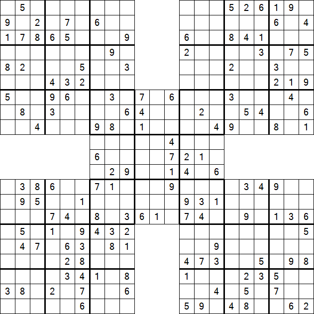 Samurai Sudoku - Mittel