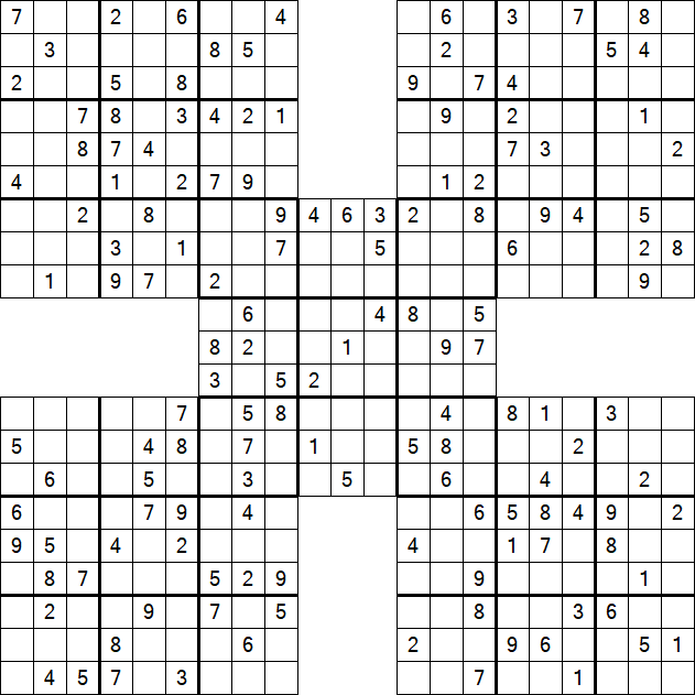 Samurai Sudoku - Mittel