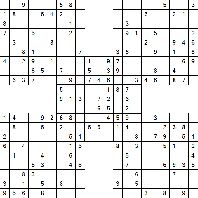 Samurai Sudoku - Mittel