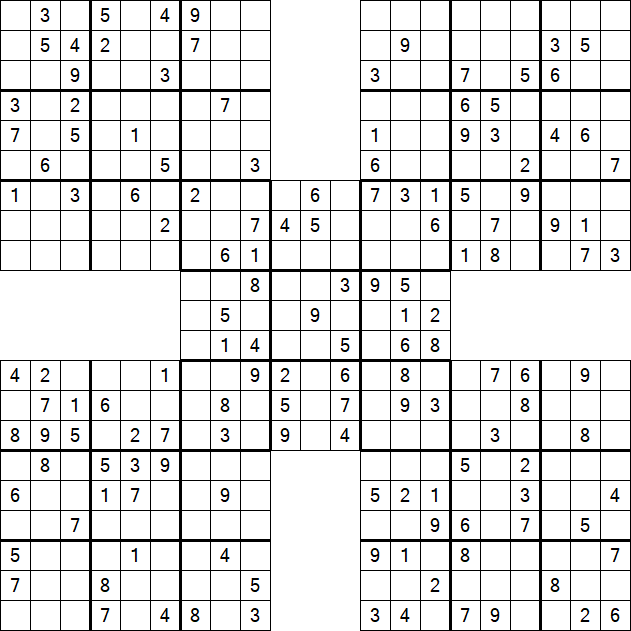 Samurai Sudoku - Mittel