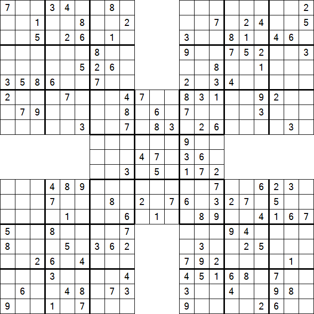 Samurai Sudoku - Mittel