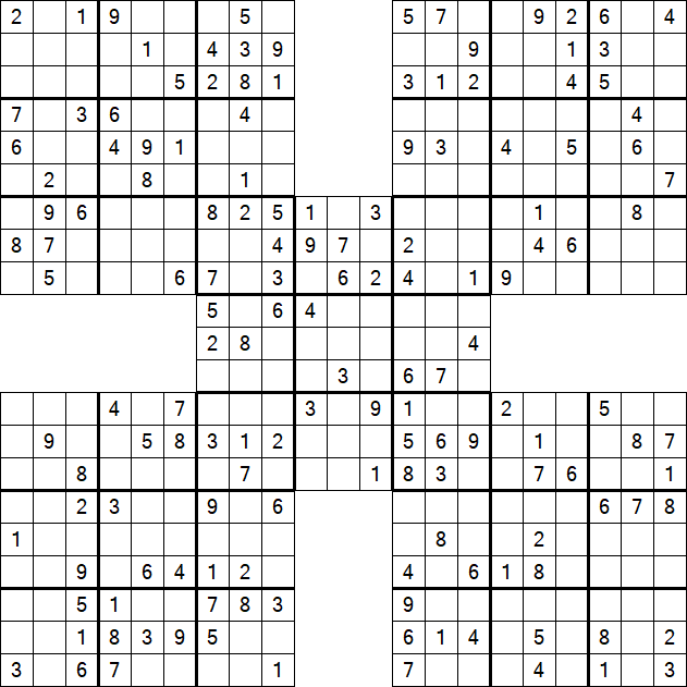 Samurai Sudoku - Mittel