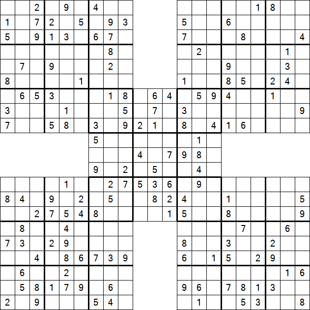 Samurai Sudoku - Mittel