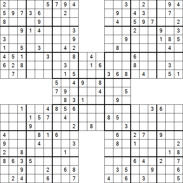 Samurai Sudoku - Mittel