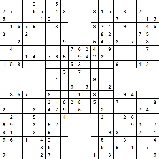 Samurai Sudoku - Mittel