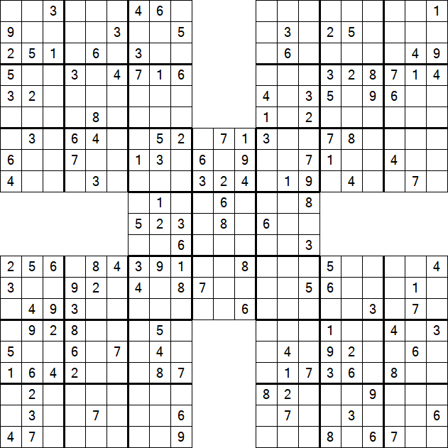 Samurai Sudoku - Mittel