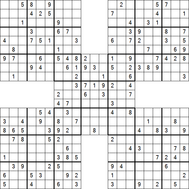 Samurai Sudoku - Mittel