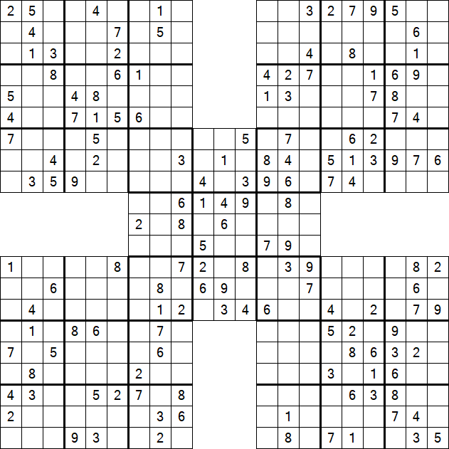 Samurai Sudoku - Mittel