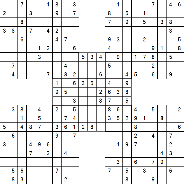 Samurai Sudoku - Mittel