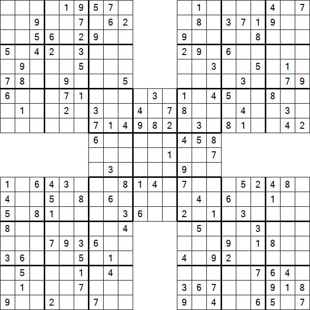 Samurai Sudoku - Mittel