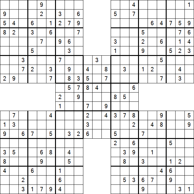 Samurai Sudoku - Mittel