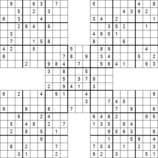 Samurai Sudoku - Mittel