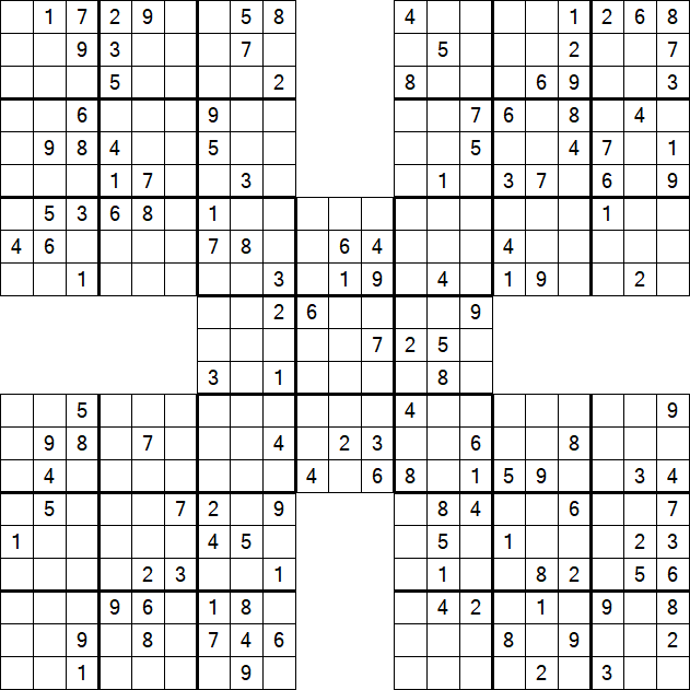 Samurai Sudoku - Mittel