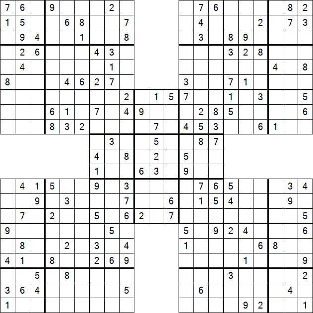 Samurai Sudoku - Mittel
