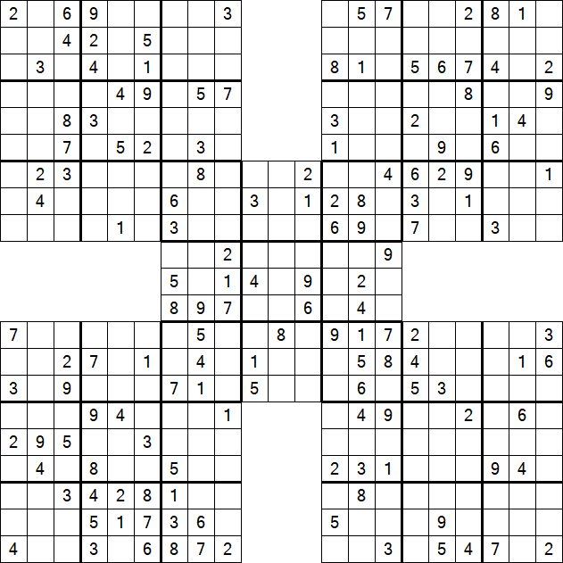 Samurai Sudoku - Mittel