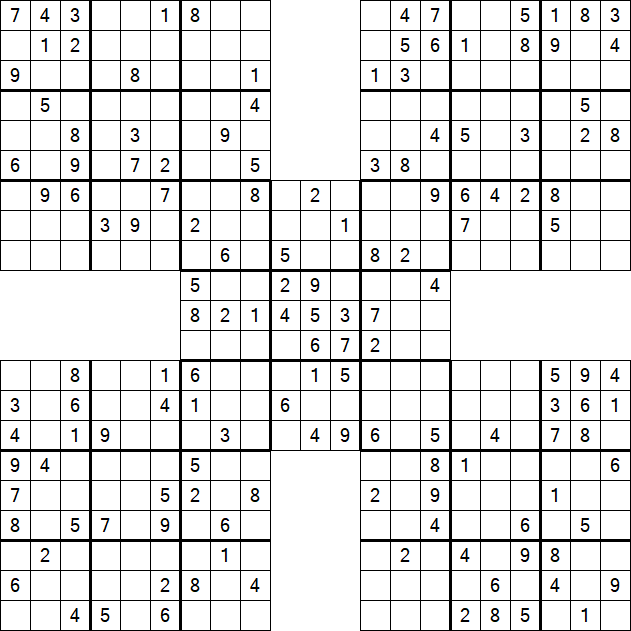 Samurai Sudoku - Mittel