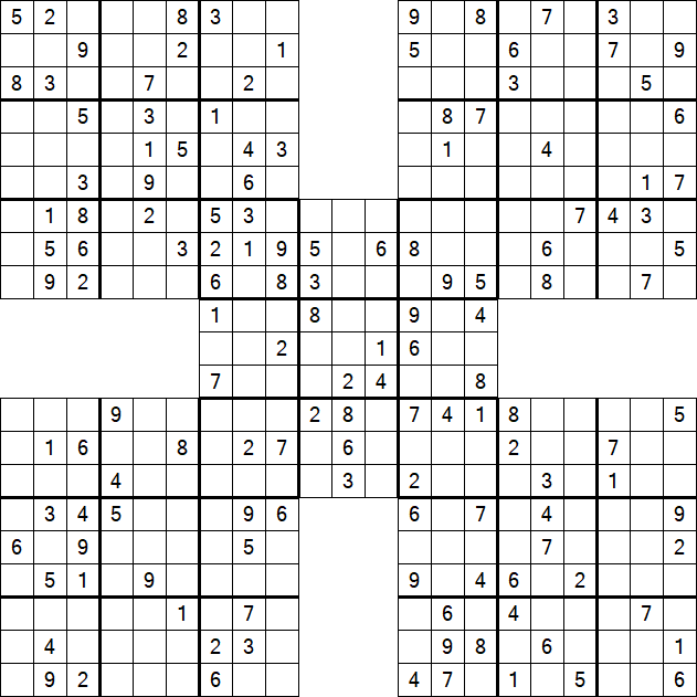 Samurai Sudoku - Mittel