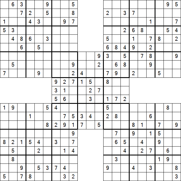 Samurai Sudoku - Mittel