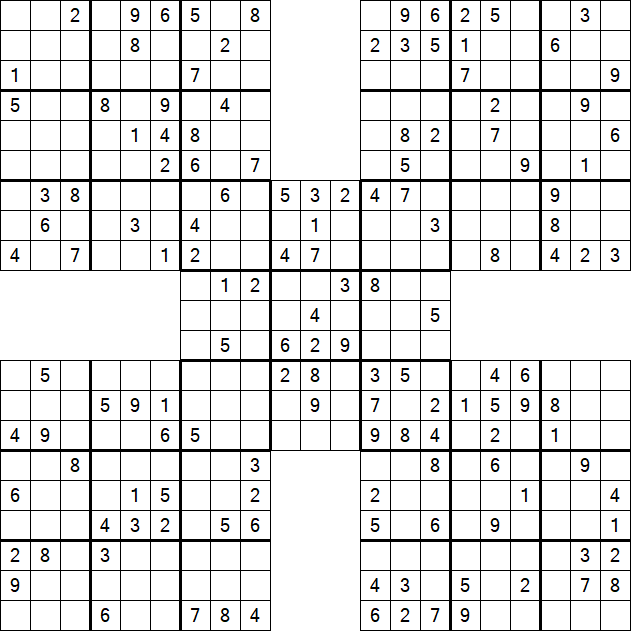 Samurai Sudoku - Mittel