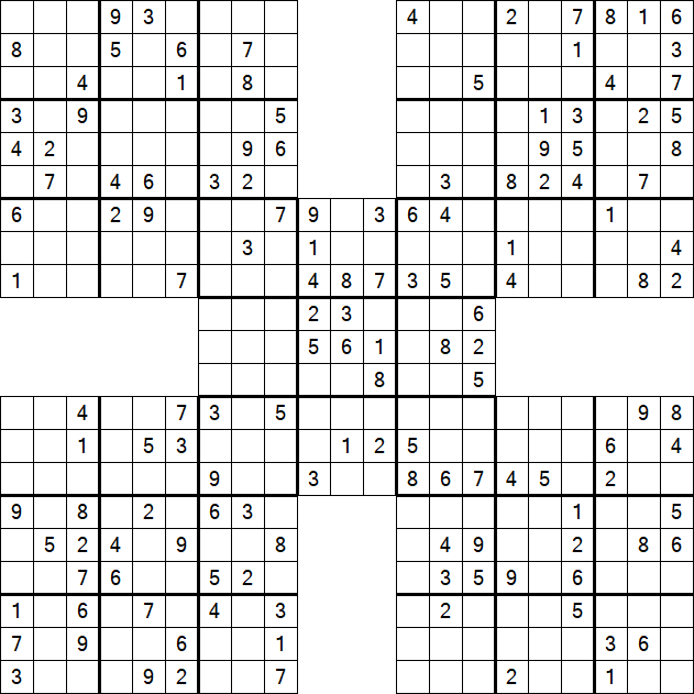 Samurai Sudoku - Mittel
