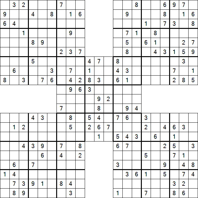 Samurai Sudoku - Mittel