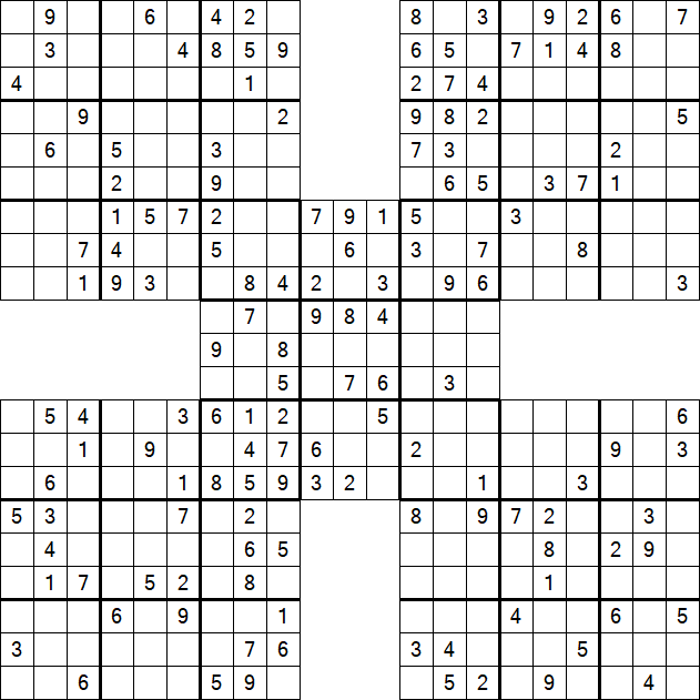 Samurai Sudoku - Mittel