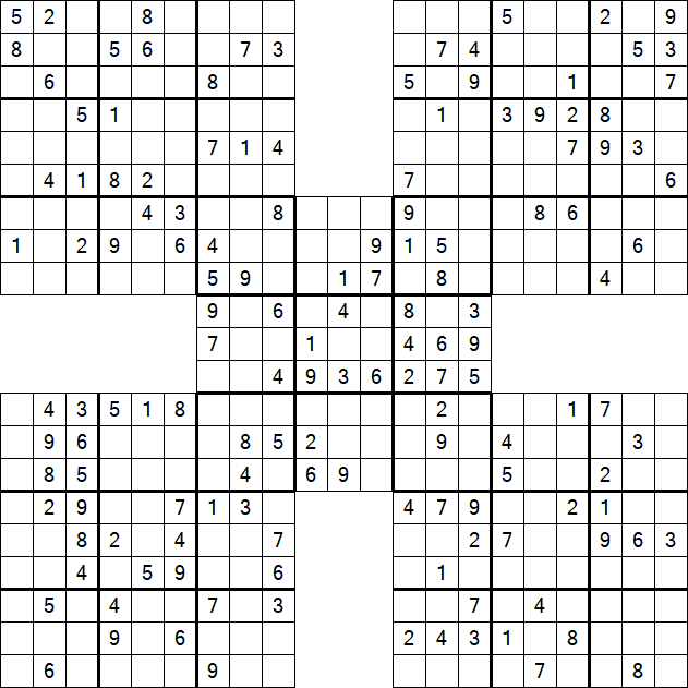 Samurai Sudoku - Mittel