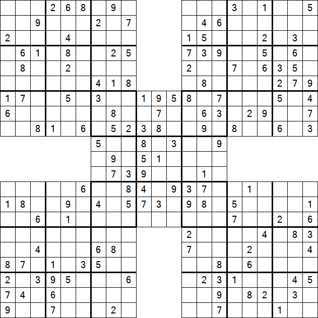 Samurai Sudoku - Mittel