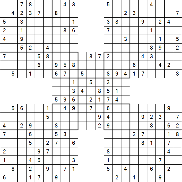 Samurai Sudoku - Mittel