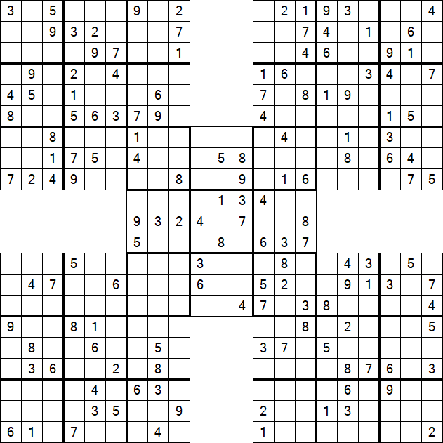 Samurai Sudoku - Mittel