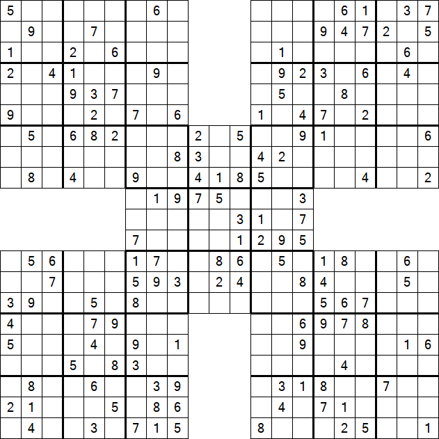 Samurai Sudoku - Mittel